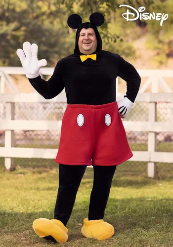 Vista 2 de Disfraz de Mickey Mouse Deluxe de Disney de talla grande para adultos