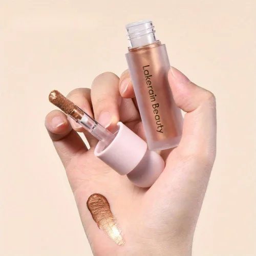 Vista 8 de GECOMO Liquid Contour Beauty Wand iluminador facial bronceador en barra de maquillaje, acabado húmedo, textura suave y sedosa hidratante, 0.25 onzas