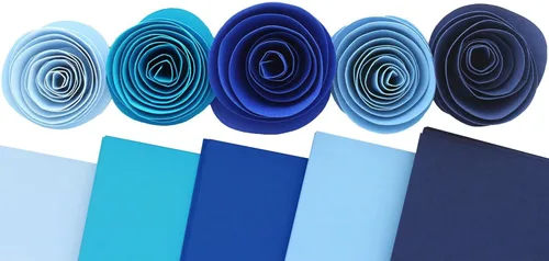 Vista 7 de PA Paper Accents - Paquete de cartulina de 12 x 12 pulgadas, color azul, para hacer tarjetas, álbumes de recortes, impresión, quilling y Azules