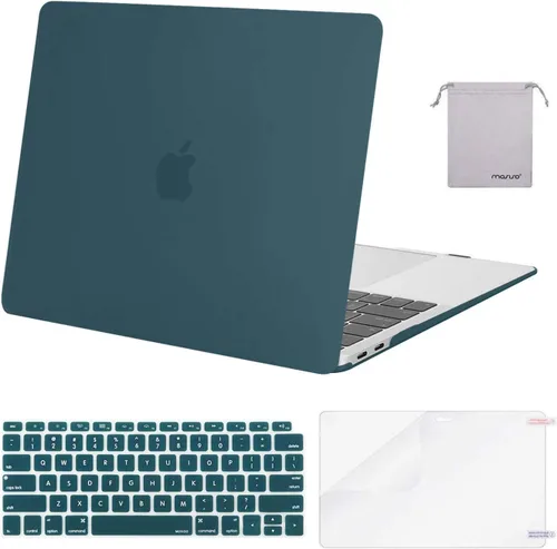 Vista 32 de MOSISO - Funda rígida y de plástico compatible con MacBook Air de 13 pulgadas versión 2022, 2021-2018, A2337 M1 A2179 A1932; con cubierta