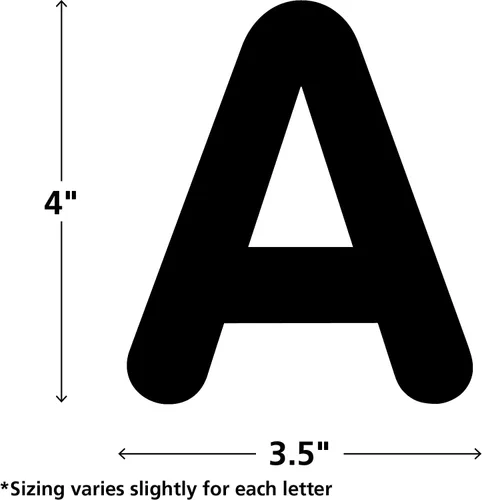 Vista 3 de Teacher Created Resources Black Classic Font - Paquete de letras mayúsculas de 4 pulgadas (5376)