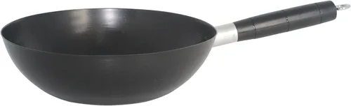 Vista 8 de IMUSA Wok antiadherente de acero al carbono de 9.5 pulgadas con mango de Negro
