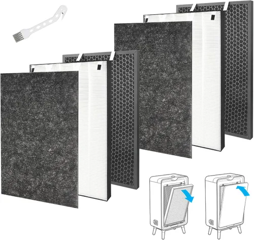 Vista 10 de Filtros de repuesto Air220 Air320 compatibles con filtro de repuesto Bissell Air320 Air220 2768A 2609A, prefiltro 2678, 2804 y filtro de carbón