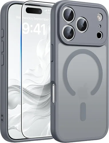 Vista 155 de FNTCASE for iPhone 17 Pro Case: Translucent Light Blue Slim Cases Compatible with MagSafe, Full Camera Protection & Tempered Glass Protector, 14FT
