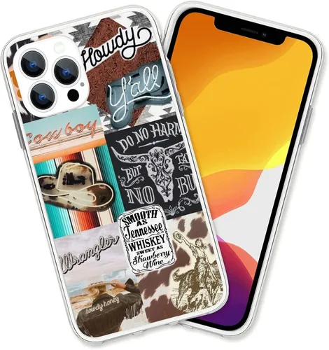 Vista 40 de Diseño para iPhone 14 Pro Max, diseño de acuarela de perros, collage de Pug para iPhone, protección a prueba de golpes, funda transparente de TPU