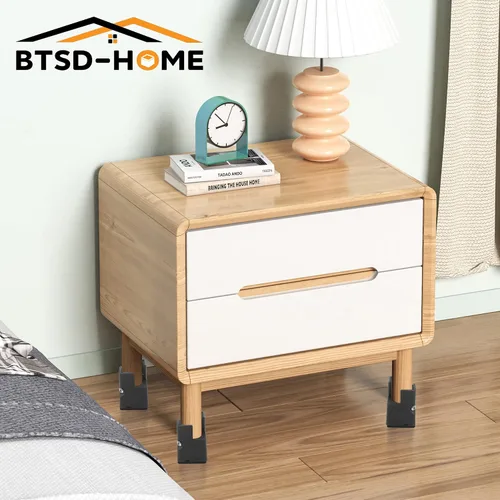 Vista 9 de BTSD-home Elevadores de cama ajustables, paquete de 8 elevadores de cama de 2 o 3 pulgadas, adecuados para sofá, mesas, escritorio y sofá