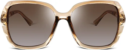 Vista 9 de FEISEDY - gafas de sol polarizadas para mujer, marco compuesto brillante B2289
