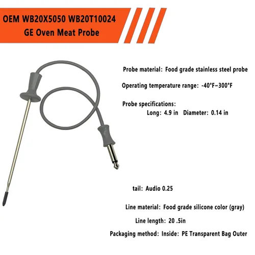 Vista 5 de Sonda de carne para horno compatible WB20T10024 y WB20X5050 de 21 pulgadas