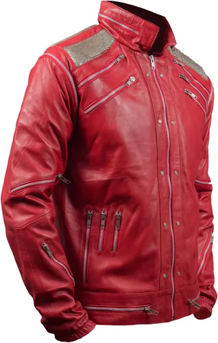 Vista 4 de F&H Michael Jackson Beat It - Chaqueta de piel auténtica para niños