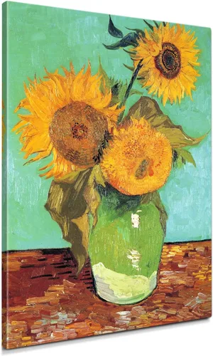 Vista 16 de IPIC - Campo de trigo con cuervos, reproducción artística de Vincent Van Gogh. Lienzo de giclée para decoración del hogar 10#F (20 x 16)