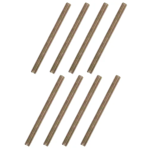 Vista 8 de uxcell 8 piezas de zinc de color totalmente roscado varilla 1/4"-20, 2" longitud, tornillo de rosca de acero al carbono para montaje de muebles