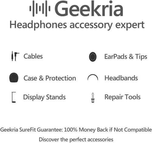 Vista 7 de Geekria Juego de almohadillas de repuesto + diadema compatibles con auriculares Sony MDR-XB950BT, MDR-XB950B1, juego de piezas de reparación