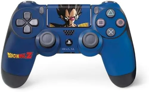 Vista 18 de Skinit Calcomanía para juegos compatible con el controlador de PS4, diseño oficial de Dragon Ball Z Red Ribbon Army Negro - DRGBLZ10
