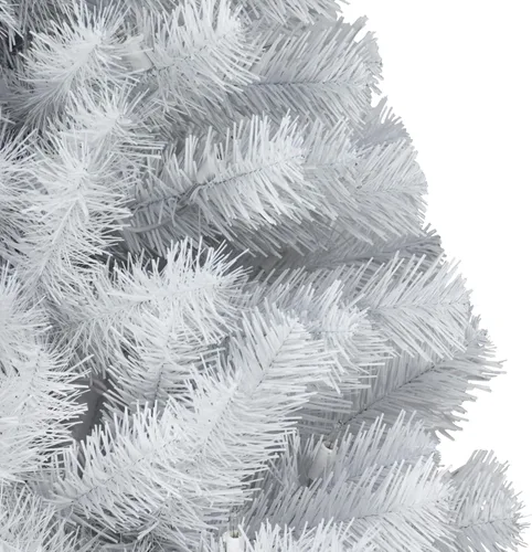 Vista 8 de Puleo International Árbol de Navidad artificial de abeto norte preiluminado de 6.5 pies con 400 luces, color blanco