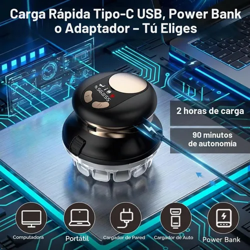 Vista 4 de Kit de corte de pelo automático para hombres, cortadora de pelo