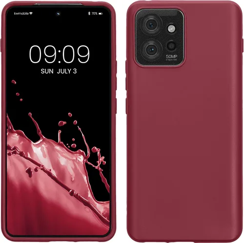 Vista 9 de kwmobile Funda compatible con Motorola ThinkPhone - Funda protectora de silicona TPU suave y delgada, color negro mate
