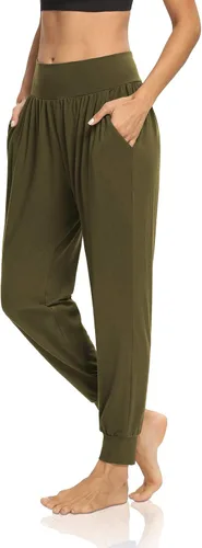 Vista 4 de DIBAOLONG - Pantalones deportivos holgados para mujer para entrenamiento yoga o descanso cómodos con bolsillos