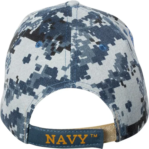 Vista 4 de Gorra de béisbol bordada con licencia oficial de la Marina de los Estados