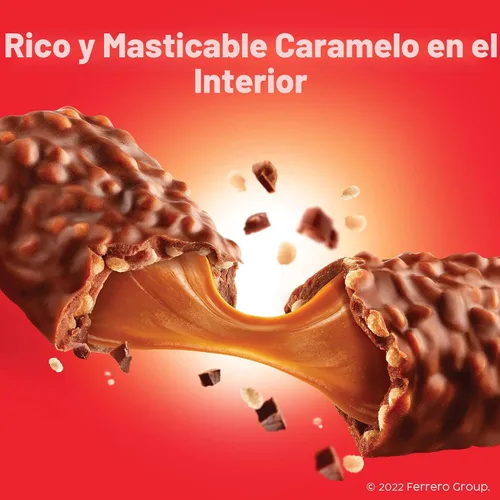 Vista 4 de 100 Grand Barras de chocolate con leche crujiente con caramelo, de tamaño completo envueltas individualmente, 1.5 oz cada una, caja a granel de 18