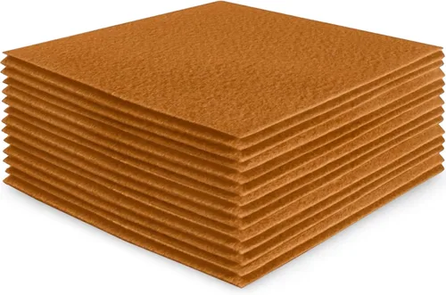 Vista 87 de FabricLA Hojas de fieltro acrílico para manualidades, cuadrados de fieltro precortados suaves de 4 x 4 pulgadas (3.9 in x 3.9 in), utiliza hojas