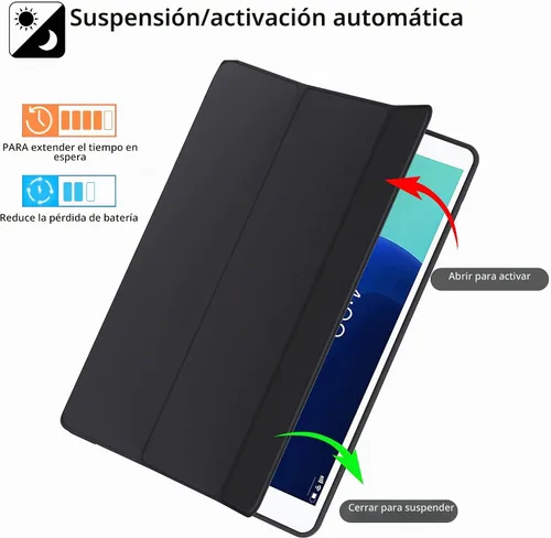Vista 3 de ProtUTab Funda Compatible con iPad de 9ª Generación, Funda Slim Trifold con Soporte Auto Wake&Sleep para iPad de 8ª Generación (2020) y 7ª
