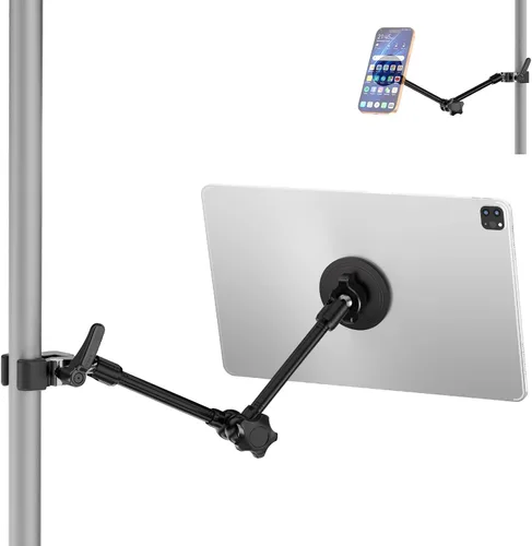 Vista 10 de Mippko Soporte para iPad para soporte de micrófono/soporte de música para micrófono, soporte para tableta compatible con almohadillas Nexus/LG G