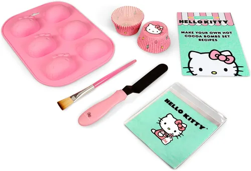 Vista 2 de Handstand Kitchen Hello Kitty - Juego de bombas de cacao caliente con molde de silicona, espátula y mucho más