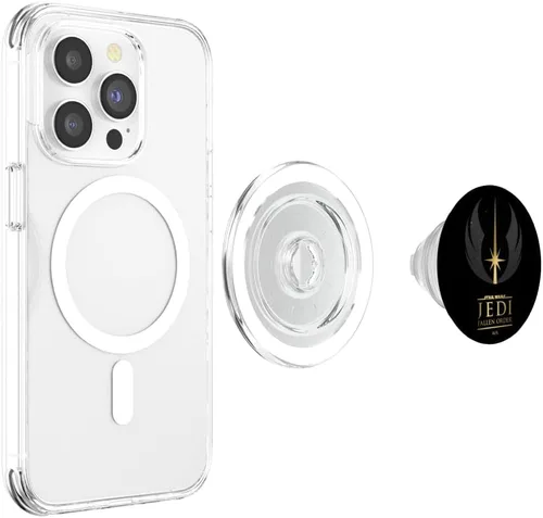 Vista 4 de Star Wars Jedi: Fallen Order Golden Logo PopSockets MagSafe PopGrip para iPhone