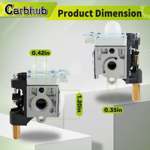 Vista 4 de Carbhub Carburador con bobina de encendido para Echo SRM 210 SRM-230 SRM211 GT200 HC150 HC151 PE200 PE201 PPF210 PPF211 Número de repuesto ZAMA