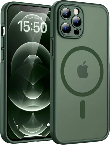 Vista 175 de TOCOL Funda para iPhone 11, compatible con Magsafe, protección completa de cámara, imanes integrados, protección contra caídas, funda translúcida