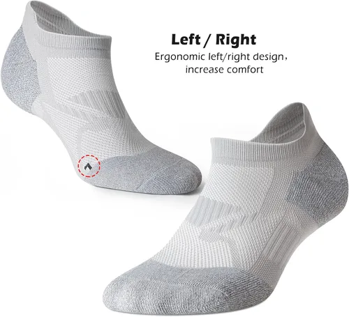 Vista 4 de Gonii Ankle Socks Womens Running No Show Socks Compression Athletic Low Socks 5-Pairs