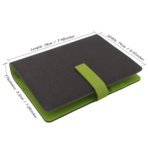 Vista 20 de HXRTANGS A5 Refillable Notebook, Ring Binder Journal Personal Organizer with Lined Paper + Planner Stickers + Subject Dividers + Index Tabs +
