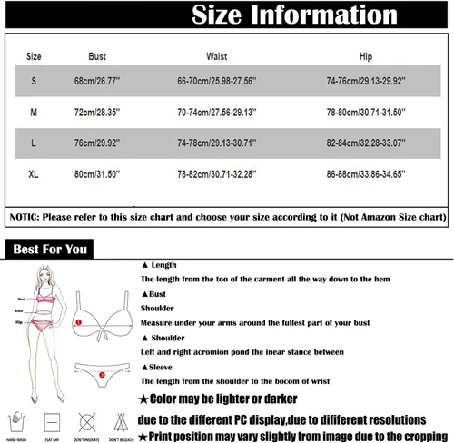 Vista 7 de GIANTHONG Women Swimsuit Bikini Set,Sexy with Chest Pad Bathing Suit Large Size Deep V Neck Vacation Swimsuit s