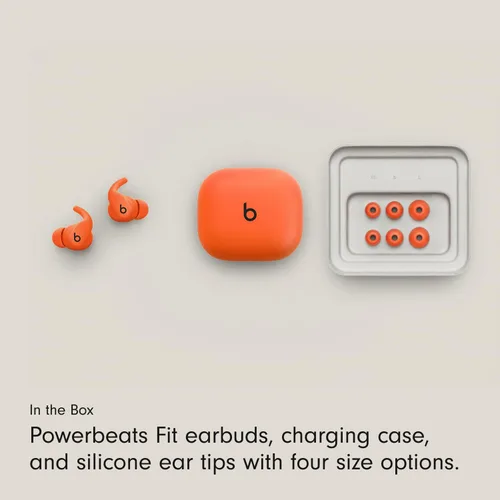 Vista 8 de Beats - Powerbeats Fit - Auriculares inalámbricos con cancelación de ruido para entrenamiento con ajuste Ultimate Secure con cable de carga USB-C
