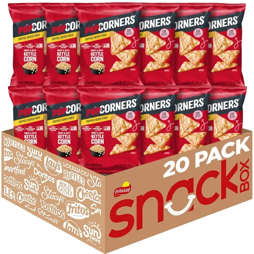 Vista 13 de PopCorners Snacks sin gluten, paquete variado de 3 sabores, bolsas de 1 onza (paquete de 20)