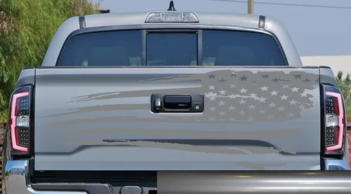 Vista 24 de Adhesivo adhesivo para puerta trasera o ventana de la puerta trasera de Estados Unidos para puerta trasera o camioneta, se adapta a Toyota Tacoma