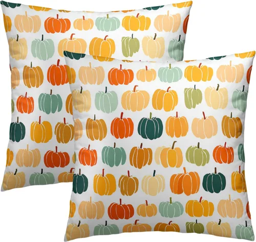 Vista 53 de Fundas de almohada de brújula de ancla, fundas de almohada náuticas para exteriores, fundas de cojín decorativas de rayas azules y blancas, fundas