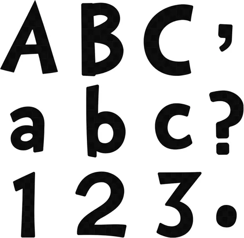 Vista 7 de Tenare Juego de 134 letras de 5 pulgadas, letras del alfabeto de graduación, números del alfabeto, recortes de letras para regalos de estudiantes
