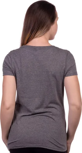 Vista 4 de Camisetas divertidas para mujer, con frase sarcástica y con cuello en V