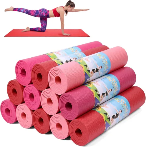 Vista 9 de Amylove 12 alfombrillas de yoga a granel de 68 x 24 x 0.12 pulgadas, antideslizantes, para mujeres y hombres, entrenamiento en casa, gimnasio, yoga