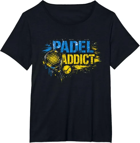 Vista 4 de Funny Padel Addict Quote T-Shirt