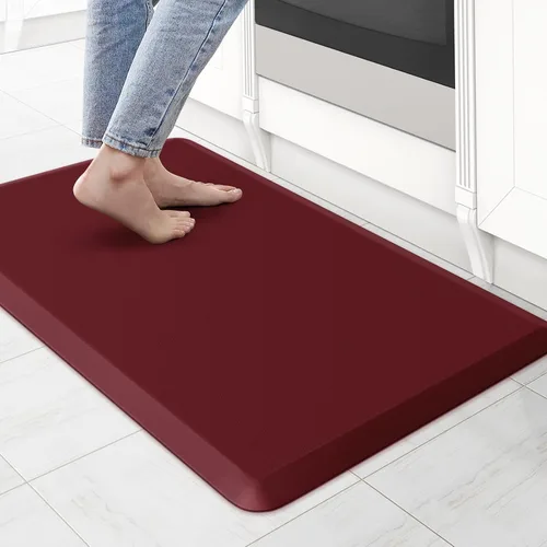 Vista 36 de KitchenClouds Alfombra de Cocina Acolchada Anti Fatiga 17.3"x28" Impermeable, Antideslizante, Alfombras de Pie y Comodidad para Escritorio/Piso