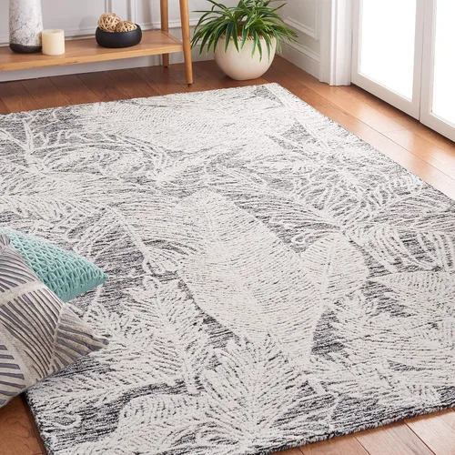 Vista 11 de SAFAVIEH Metro Collection - Alfombra de pasillo de 2 pies 3 pulgadas x 9 pies, beige y marfil, lana botánica hecha a mano, ideal para zonas de alto