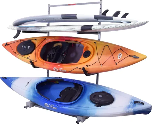 Vista 2 de Malone Estante de almacenamiento FS Rack 2 Kayak y 2+ SUP