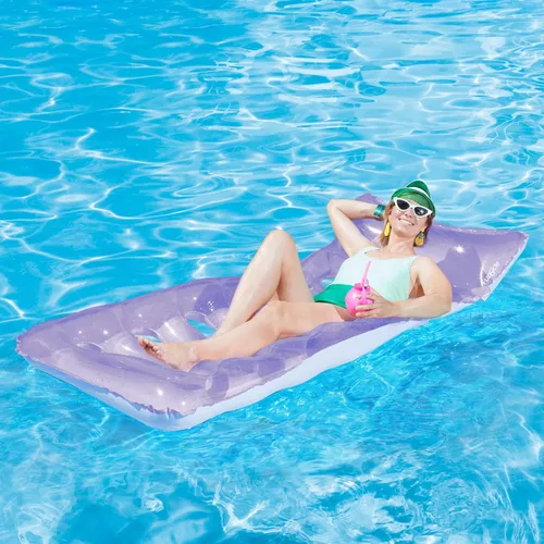 Vista 2 de Funsicle Alfombrilla inflable de 6 pies para tumbonas con reposacabezas cómodo