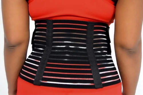 Vista 3 de Muscle Up Mommy Cinturón de apoyo de maternidad, banda para el vientre para mujeres embarazadas para abdomen, pélvica, cintura, dolor de espalda