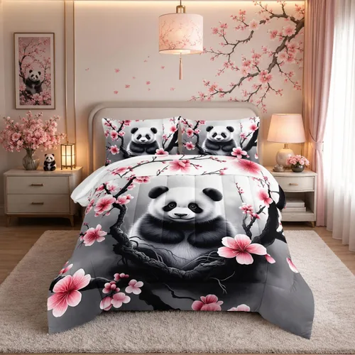 Vista 37 de HOSIMA Juego de edredón de decoración gótica, patrón de calaveras de polilla de la muerte, juego de cama de Halloween tamaño Queen para decoración