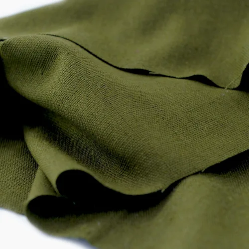 Vista 3 de Rose Flavor Tela de lino precortada para acolchar, paño de manualidades, bricolaje para coser manualidades de 60 pulgadas por 1 yarda (verde militar)