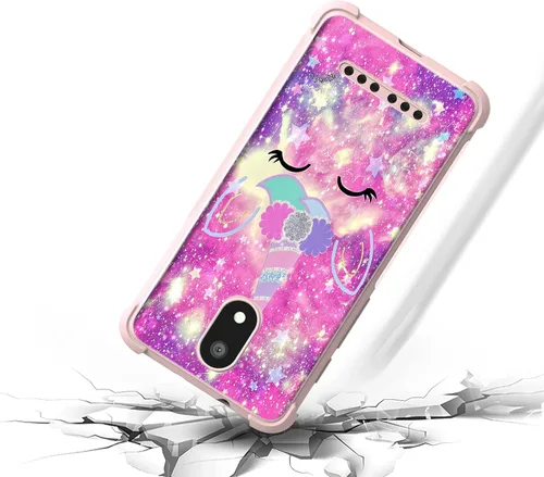 Vista 2 de jioeuinly UMX U696CL - Funda gruesa compatible con UMX Unimax U696CL funda de teléfono + protector de pantalla de TPU suave DJS