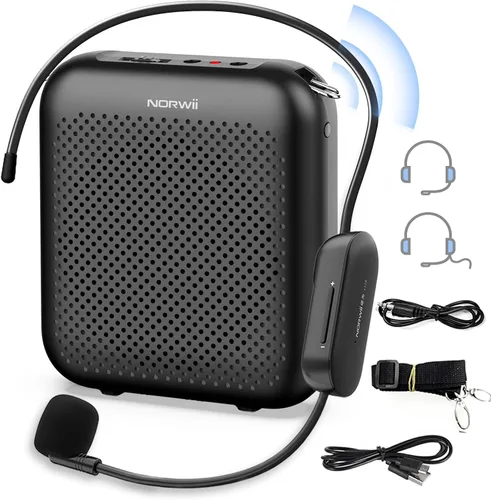 Vista 10 de Norwii Voice Amplifier with Bluetooth, Portable Speaker with Microphone